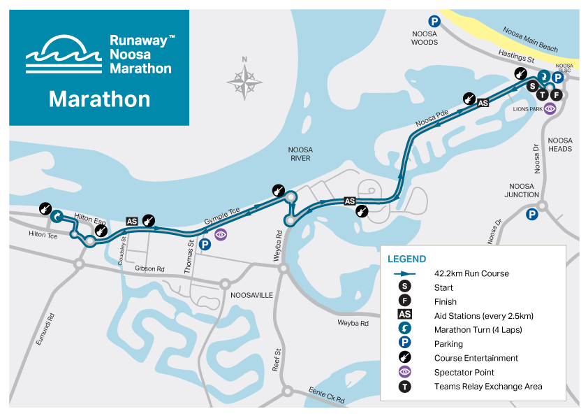 Runaway Noosa Marathon Map3 